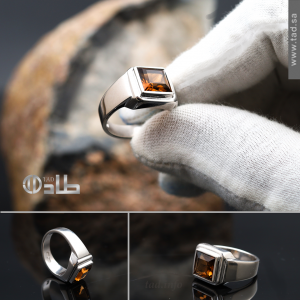 فتخة ملكية سانثتيك بني