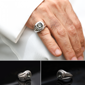 خاتم تفصيل سانثاتيك رمادي