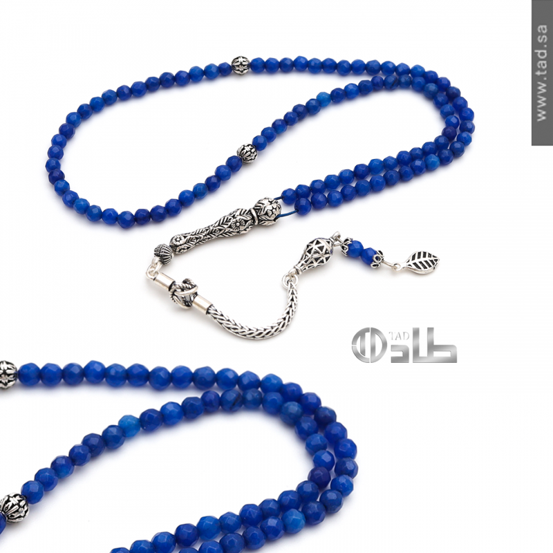 سبحة نسائية جاد طبيعي 4 مم مع فضة 925 - 93 حبة | مجوهرات طاد سبحة نسائية جاد طبيعي 4 مم مع فضة 925 - 93 حبة | مجوهرات طاد