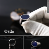 خاتم فضة 925 بحجر عين الهر جاهز طابع راقٍ | طاد خاتم فضة 925 بحجر عين الهر جاهز طابع راقٍ | طاد