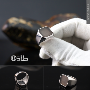 خاتم فضة 925 بحجر عين الهر جاهز حضور راقٍ | طاد خاتم فضة 925 بحجر عين الهر جاهز حضور راقٍ | طاد