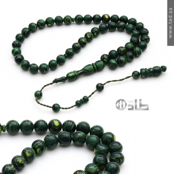 سبحة بكلايت أنيقة مع تمليكة 45 حبة دائرية 10 مم | طاد سبحة بكلايت أنيقة مع تمليكة 45 حبة دائرية 10 مم | طاد