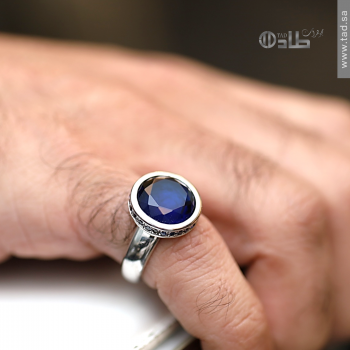 خاتم تفصيل فاخر سانثاتيك زفيري معالج اللون فضة 925 | طاد خاتم تفصيل فاخر سانثاتيك زفيري معالج اللون فضة 925 | طاد