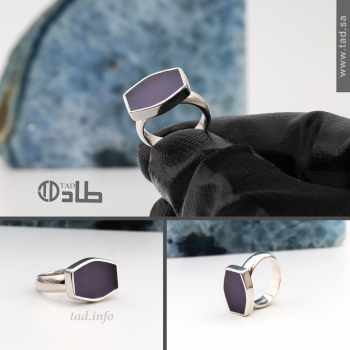 خاتم تفصيل عين الهر فضة 925 | طاد