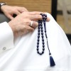 سبحة بكلايت أنيقة مع كثلة قماش 33 حبة بيضاوية 8 مم | طاد