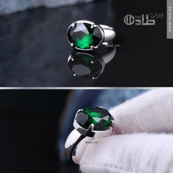 خاتم تفصيل سانثاتيك أخضر | طاد