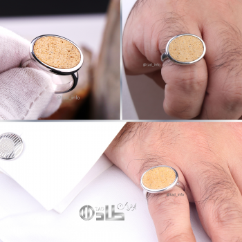 خاتم تفصيل ساندستون رملي فضة 925 | طاد خاتم تفصيل ساندستون رملي فضة 925 | طاد