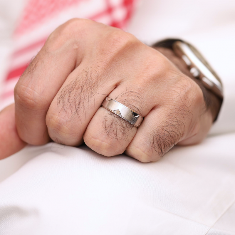 دبلة فضة 925 رجالية | طاد