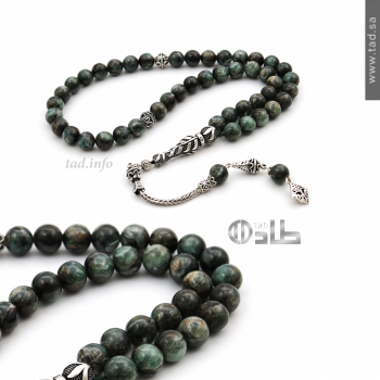 سبحة كايانايت أخضر نادر