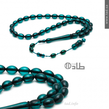 سبحة بكلايت أنيقة مع تمليكة 33 حبة بيضاوي 8×12 مم | طاد سبحة بكلايت أنيقة مع تمليكة 33 حبة بيضاوي 8×12 مم | طاد