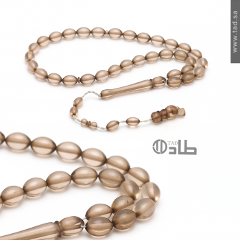 سبحة بكلايت أنيقة مع تمليكة 33 حبة بيضاوي 8×12 مم | طاد سبحة بكلايت أنيقة مع تمليكة 33 حبة بيضاوي 8×12 مم | طاد