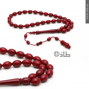 سبحة بكلايت أنيقة مع تمليكة 33 حبة قصة بيضاوي 8×12 مم | طاد سبحة بكلايت أنيقة مع تمليكة 33 حبة قصة بيضاوي 8×12 مم | طاد