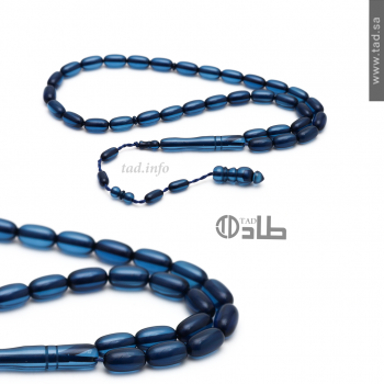 سبحة بكلايت أنيقة مع تمليكة 33 حبة قصة برميلي 8×12 مم | طاد