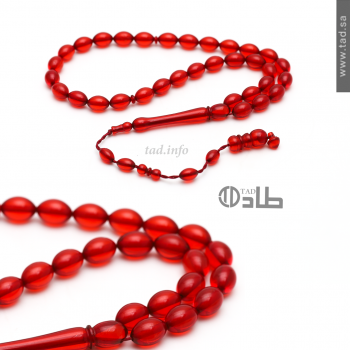 سبحة بكلايت أنيقة مع تمليكة 33 حبة قصة بيضاوي 8×12 مم | طاد سبحة بكلايت أنيقة مع تمليكة 33 حبة قصة بيضاوي 8×12 مم | طاد