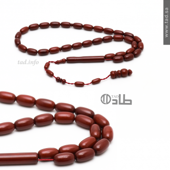 سبحة بكلايت أنيقة مع تمليكة 33 حبة قصة برميلي 8×12 مم | طاد سبحة بكلايت أنيقة مع تمليكة 33 حبة قصة برميلي 8×12 مم | طاد