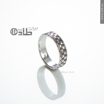 دبلة فضة 925 رجالية راقٍية | طاد