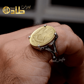 خاتم جنيه عربي قديم فضة 925 | طاد
