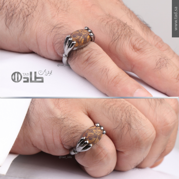 خاتم ملكي تفصيل حجر الجاسبر المريماني | طاد