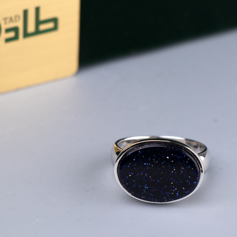 خاتم جاهز حجر النجوم فضة 925 بطابع راقٍ | طاد خاتم جاهز حجر النجوم فضة 925 بطابع راقٍ | طاد