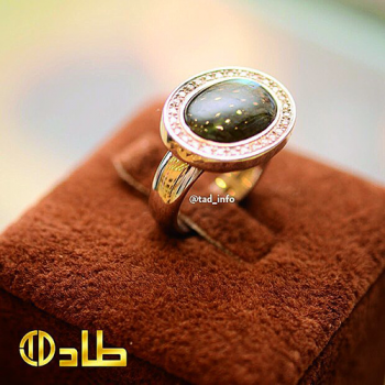 خاتم ملكي تفصيل بحجر لابرودرايت - عرض خاص | مجوهرات طاد