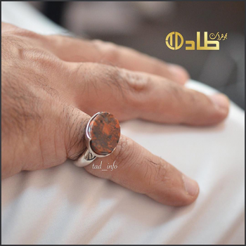 خاتم ملكي تفصيل بحجر الجاسبر من طاد