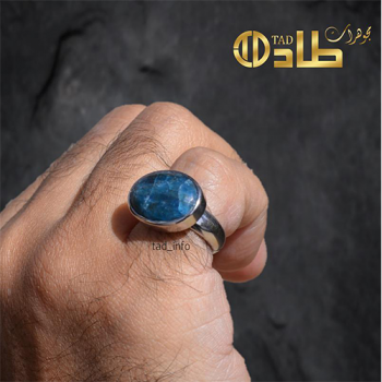 خاتم ابتايت طبيعي فضة 925 تفصيل ملكي