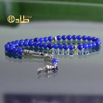 سبحة جاد طبيعية أنيقة 45 حبة 8 مم قصة دائرية مع إكسسوارات فضة 925 | طاد سبحة جاد طبيعية أنيقة 45 حبة 8 مم قصة دائرية مع إكسسوارات فضة 925 | طاد
