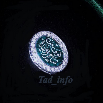 خاتم ملكي ريسن شجري فضة 925 حفر اسم ودور زريكون من طاد