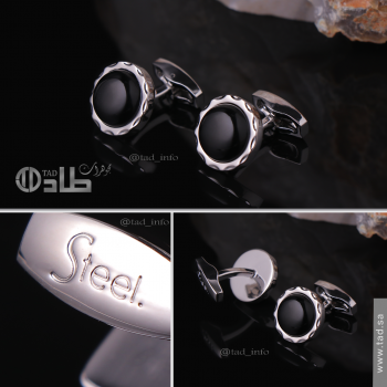 كبك ماركة ستيل كروم مطلي بالروديوم بتصميم أنيق