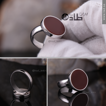 خاتم جاهز حجر عقيق فضة 925 بتصميم مميز | طاد خاتم جاهز حجر عقيق فضة 925 بتصميم مميز | طاد