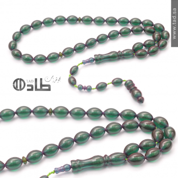 سبحة بكلايت أنيقة مع تمليكة 33 حبة بيضاوي 8×13 مم | طاد