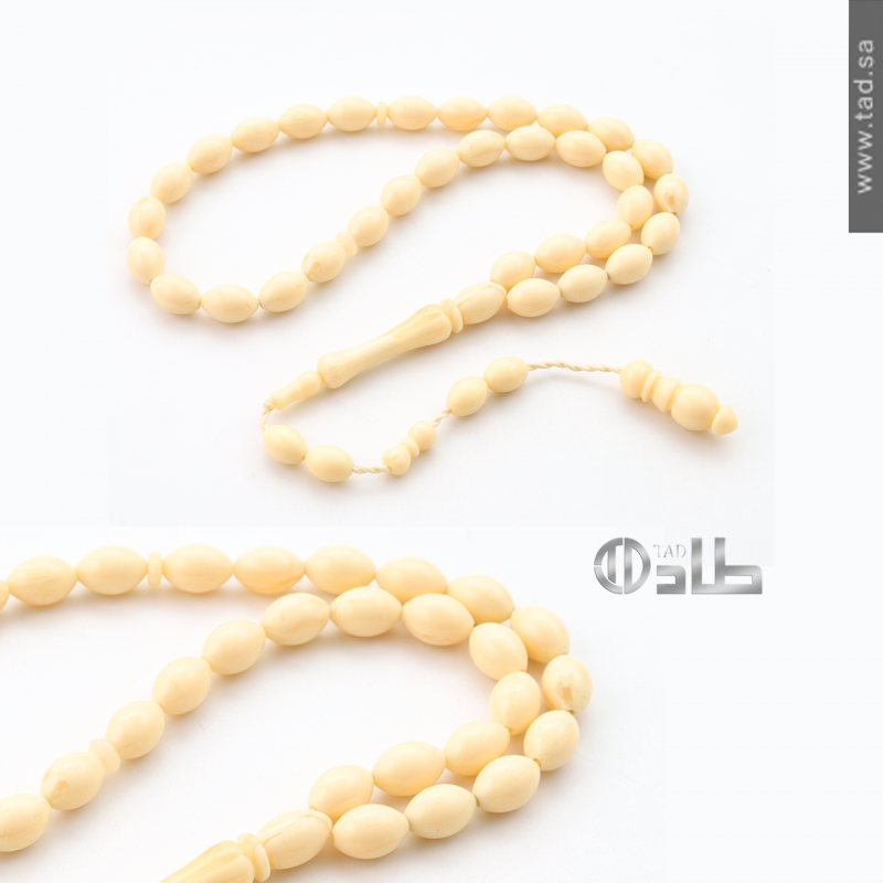 سبحة بكلايت أنيقة مع تمليكة 33 حبة قصة بيضاوي 8×12 مم | طاد سبحة بكلايت أنيقة مع تمليكة 33 حبة قصة بيضاوي 8×12 مم | طاد