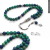 سبحة أزوريت طبيعي 45 حبة فضة 925 – تصميم دائري فاخر | مجوهرات طاد