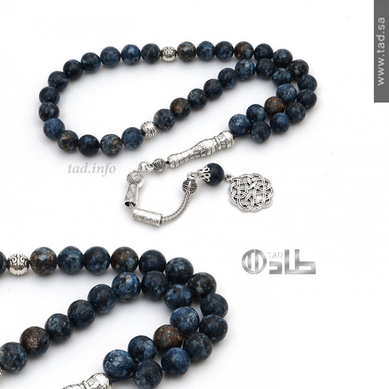 سبحة جاد معالج مع إكسسوارات معدن الزاماك المطلي بالكروم – 37 حبة حجم 10 ملم سبحة جاد معالج مع إكسسوارات معدن الزاماك المطلي بالكروم – 37 حبة حجم 10 ملم