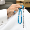 خاتم تفصيل أباتايت مع سبحة أباتايت نادر عرض خاص فضة 925 | طاد خاتم تفصيل أباتايت مع سبحة أباتايت نادر عرض خاص فضة 925 | طاد