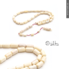 سبحة عظم جمل مع تمليكة 33 حبة قصة برميلي 11.5x5.5 مم | طاد
