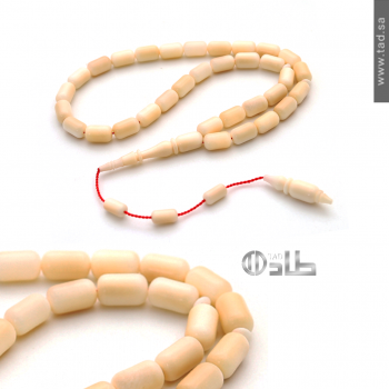 سبحة صدف جوز الهند مع تمليكة 33 حبة قصة برميلي 11x6.5 مم | طاد سبحة صدف جوز الهند مع تمليكة 33 حبة قصة برميلي 11x6.5 مم | طاد