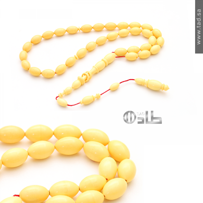 سبحة دومنه بلجيكي قديم مع تمليكة 33 حبة قصة بيضاوية 11x7 مم | طاد سبحة دومنه بلجيكي قديم مع تمليكة 33 حبة قصة بيضاوية 11x7 مم | طاد